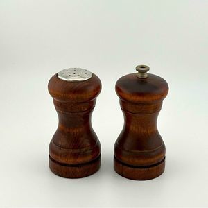 Pair of Vintage Wood Salt & Pepper Shakers
